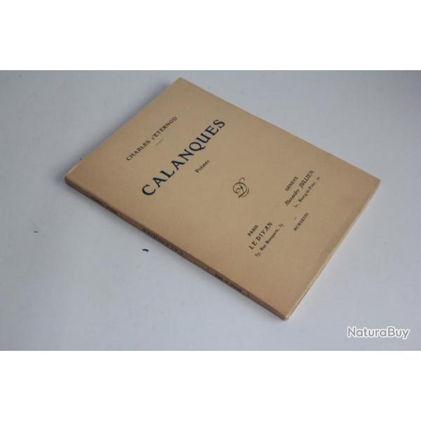 Livre Pomes Calanques Charles d'Ethernod + ddicace 1933
