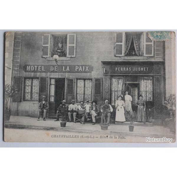 CPA Sane-et-Loire Chauffailles Htel de la Paix Perras Jugnet