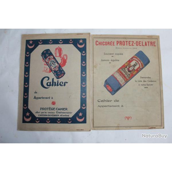 Lot 2 Protges cahier vintage Chicore