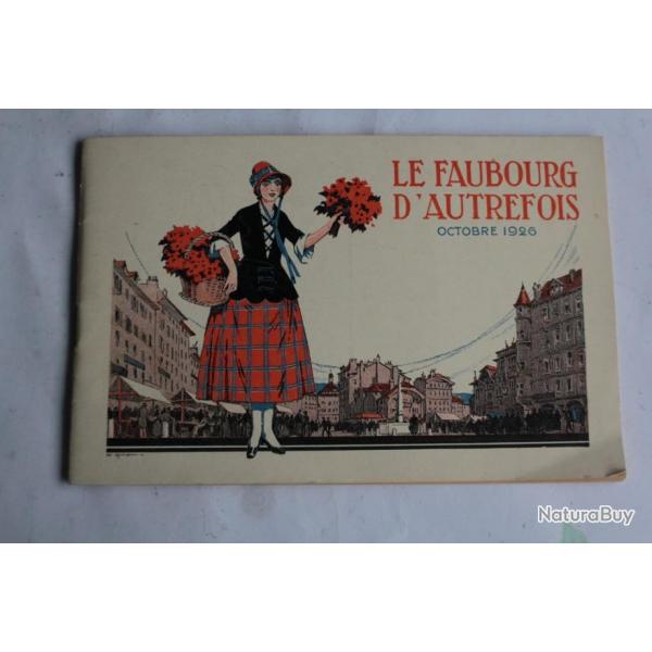 Livre, Revue Le Faubourg d'autrefois octobre 1926