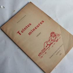Livre Poèmes Tentes mineur Charles d'eternod 1916