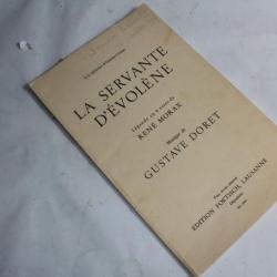 Livre Partition de musique La servante d'évolène René Morax 1957 signé