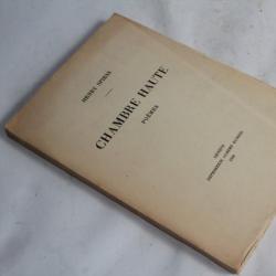 Livre Poèmes Chambre Haute Henry Spiess ex numéroté 1928