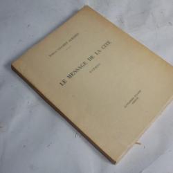 Livre Poëmes Le message de la cité Emilia cuchet Albaret envoie signé 1933