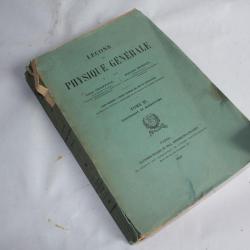 Livre Leçons de physique générale T2 magnétisme James Chappuis 1891