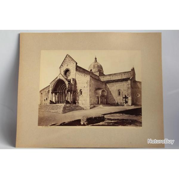 Photographie Cathdrale Ancne Italie Tirage albumin