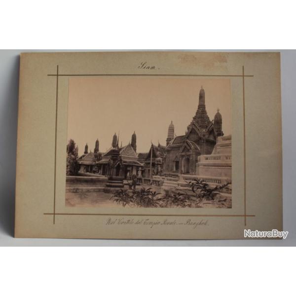 Photographie Siam Temple Bangkok Thalande papier sal