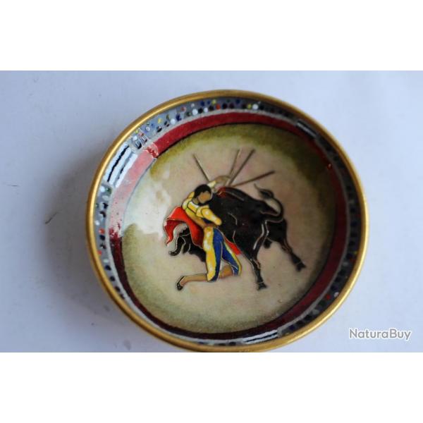 Vide poche maux cloisonns Corrida vintage