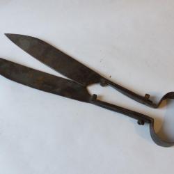 Grandes forces en fer forgé ciseaux outils