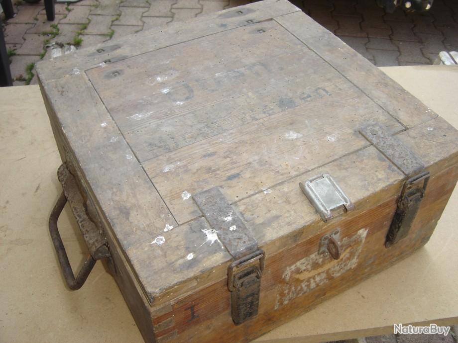 Caisse à Munitions Originale Armée Suisse - Boîte Métal Robuste, étanche, Usage Polyvalent - 8