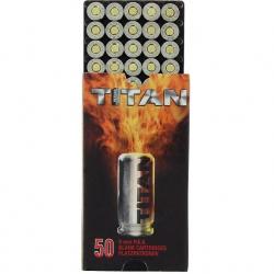 Boite de 50 munitions Titan 9mm P.A.K cartouches à blanc
