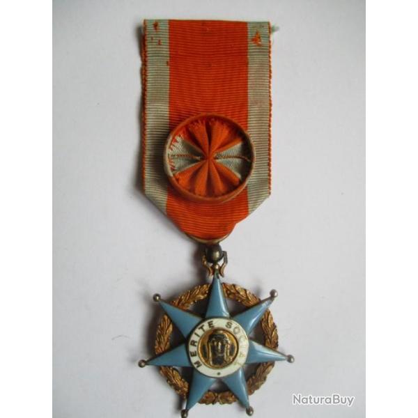 Mdaille du Mrite Social bronze dor