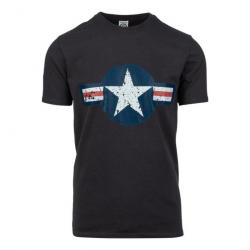 Tee shirt étoile USAF 2ème guerre mondiale Couleur Gris foncé