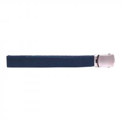 Ceinture toile 30mm avec boucle chromée (Couleur Marine)