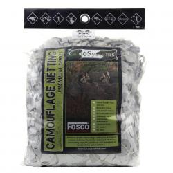 Filet feuillage camouflage avec cordage 6m x 1,8m (Couleur Camouflage Snow)