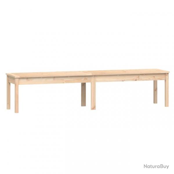 Banc de jardin meuble de patio d'extrieur terrasse  2 places 203,5 x 44 x 45 cm bois massif de pi