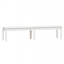 Banc de jardin meuble de patio d'extérieur terrasse à 2 places 203,5 x 44 x 45 cm bois massif pin b