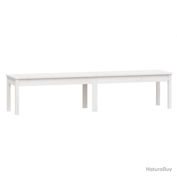 Banc de jardin meuble de patio d'extrieur terrasse  2 places 203,5 x 44 x 45 cm bois massif pin b
