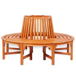 Banc de jardin meuble de patio d'extérieur terrasse d'arbre diamètre 160 cm bois 02_0011137