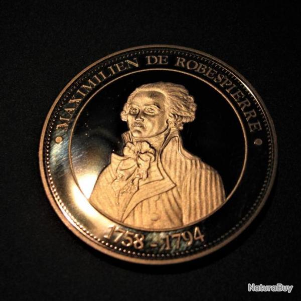 medaille "revolution franaise " M.Robespierre 1758-1794