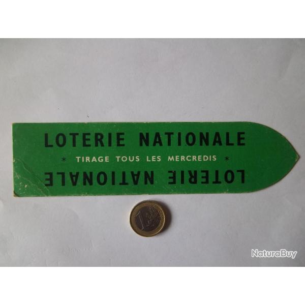 Collection Marque-Page ...Vintage Loterie Nationale