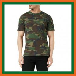 Tee-shirt de chasse - Camouflage - 100% coton hypoallergénique - Taille S à 7XL - Livraison gratuite