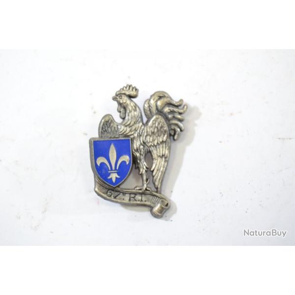 Insigne 67e Rgiment d'Infanterie, cu bleu fonc, Delsart  pingle sertie H551
