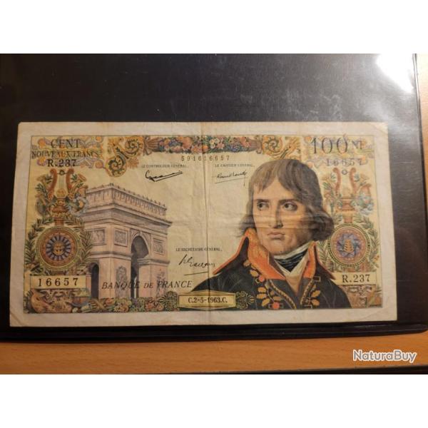 Billet de 100 francs BONAPARTE 1963 Rare