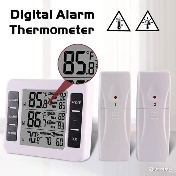 Thermomètre Intérieur Extérieur Sans Fil - Thermomètre Numérique