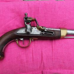 Pistolet réglementaire modèle 1822 à silex