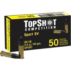 Wahoo - Pack 2000 cartouches TOPSHOT .22 lr. Black Edition 2,6g/40grs. PORT GRATUIT