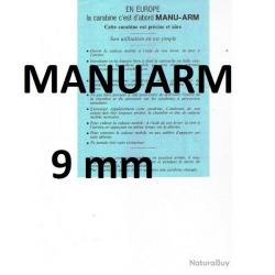 notice carabine MANUARM R1 calibre 9mm (envoi par mail) - VENDU PAR JEPERCUTE (m1643)