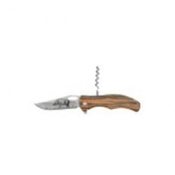 Couteau tire-bouchon Stepland gravure animalière - Petit