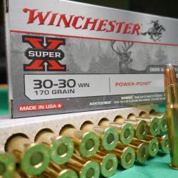 balles 30-30 de winchester a 170gr en POWER POINT
