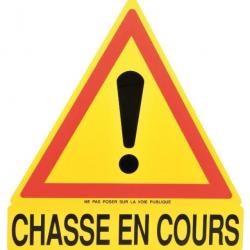 PROMO !! PANNEAU CHASSE EN COURS TRIANGULAIRE DIM 86 X 86 X 74 CM