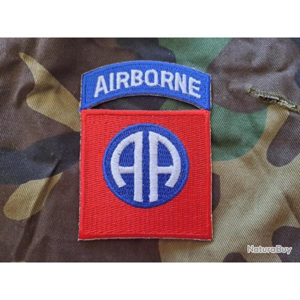 WWII Patch insigne 82nd AIRBORNE US NORMANDIE 1944 ( paratrooper pathfinder USA