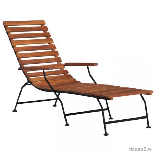 Chaise longue d'extrieur bois d'acacia solide 02_0011891