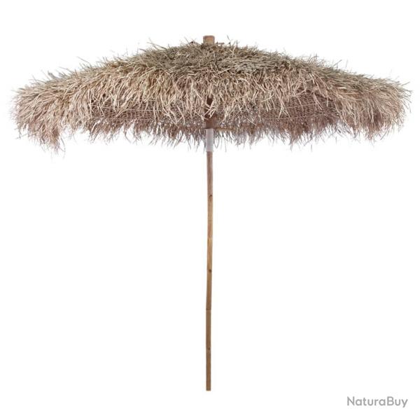 Parasol en bambou avec toit en feuille de bananier 210 cm 02_0008581