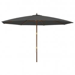 Parasol de jardin avec mât en bois 400 x 273 cm anthracite 02_0008336