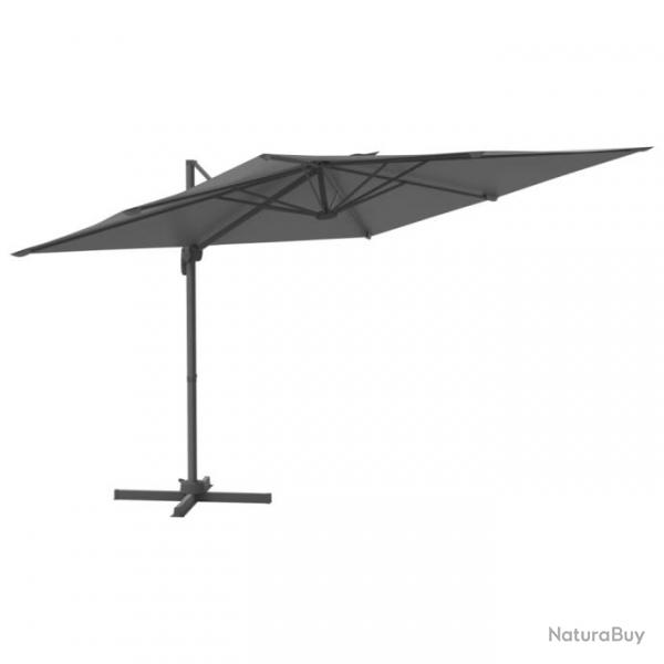 Parasol meuble de jardin dport avec mt en aluminium 300 x 300 cm anthracite 02_0008487