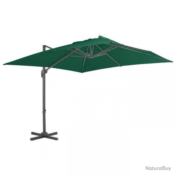 Parasol dport avec mt en aluminium 300 x 300 cm vert 02_0008511