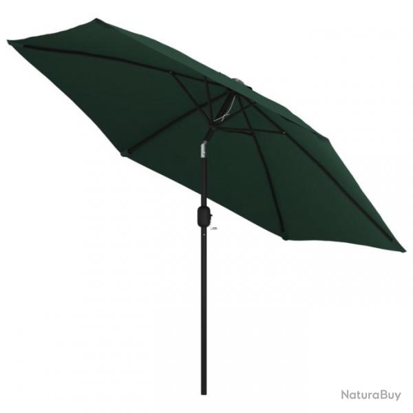 Parasol meuble de jardin en porte--faux 3 m vert 02_0008601