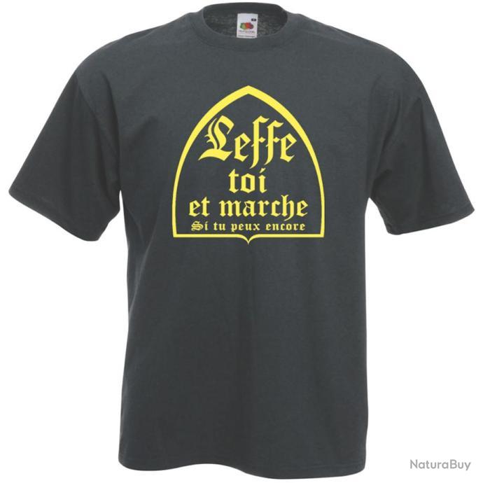 TEE SHIRT Humour - LEFFE TOI ET MARCHE - Idée cadeau Pote Noël