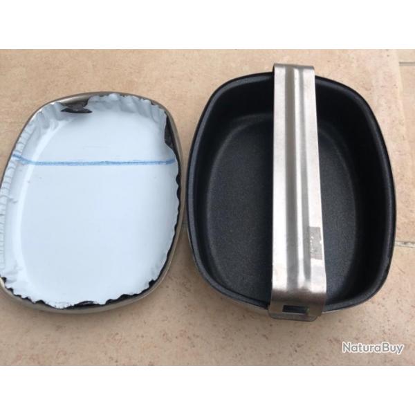 Gamelle/Popote Arme Franaise inoxydable avec revtement en TEFLON - neuve 2009