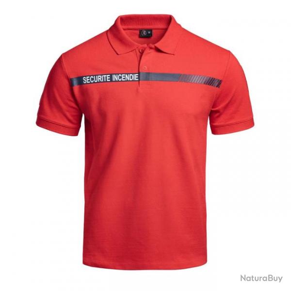 Polo Scu One scurit incendie rouge Rouge