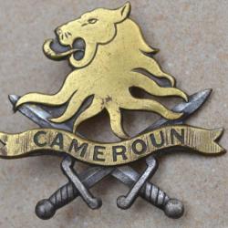 CAMEROUN, insigne béret Forces Armées Camerounaises,dos lisse embouti,Drago