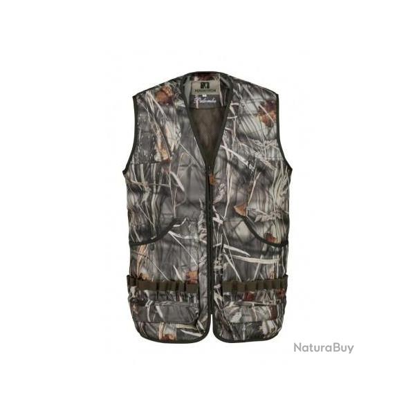 Gilet de chasse Palombe Percussion Camouflage Roseaux