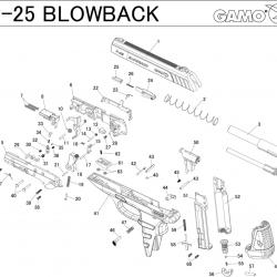 Pièces détachées Pistolet Gamo PT-25 Blowback - Valve PT85 - P25