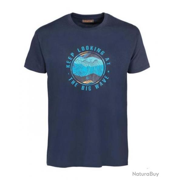 Tee shirt Idaho Big Wave Bleu marine