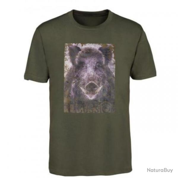 Tee shirt Percussion Srigraphie chasse Sanglier